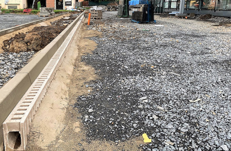 Odvodnění rekonstruovaného autobusového nádraží na Benešovsku