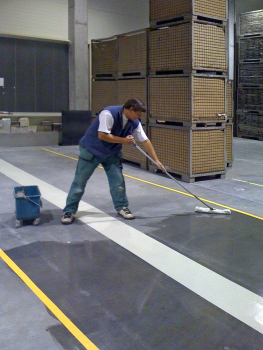 Hloubková impregnace podlahy uzavírající trhliny