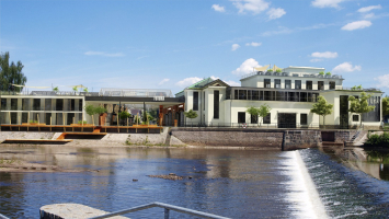 Celkový pohled na plánovanou novou vodárnu