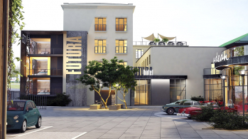 Budoucí hotel a coworking