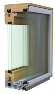 Obr. 2: Řez HS portálem se znázorněním technického řešení (zdroj: www.tpeurookna.cz)