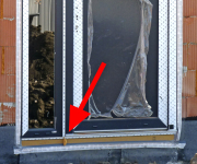 Obr. 2: Vada zabudování výplní otvorů z pohledu vodotěsnosti