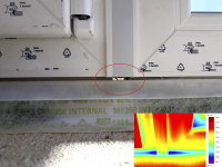 Obr. 3: Vada zabudování výplní otvorů z pohledu vzduchotěsnosti