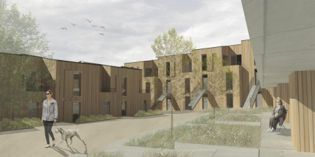 Cena Stora Enso – Obytný soubor, Líšeň – Cohousing, Valentýna Uřídilová, Fakulta architektury, Vysoké učení technické v Brně.