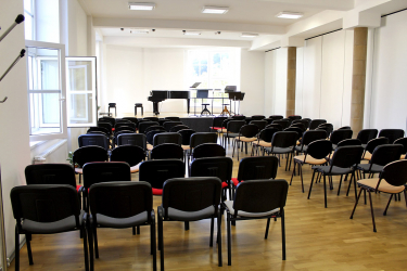 Interiér ZUŠ – koncertní sál