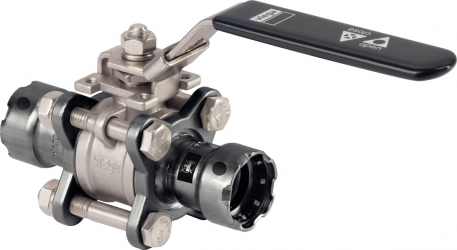 Nové třídílné kulové kohouty Viega s lisovacími přípoji pro systémy Megapress a Megapress S