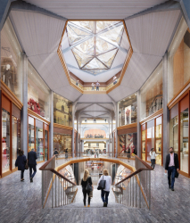 V bloku tří budov směřujících na Václavské náměstí bude umístěna pasáž s obchody a službami