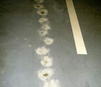 Trhlina po začištění