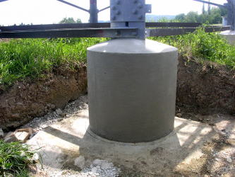 Obr. 14: Opravené patky ošetřené krystalickým nátěrem Xypex Modified