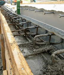 Použití výrobků Remmers Betofix Fast, mostní závěr