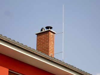 Obr. 11: Izolovaná jímací soustava pro komín