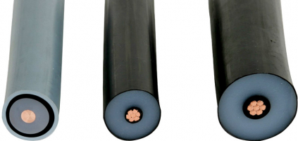 Obr. 14: Vodiče s vysokonapěťovou izolací HVIlight, HVI, HVI power – DEHN