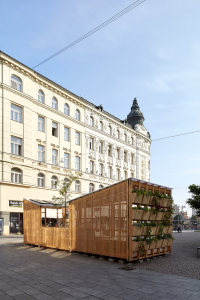 Obr. 6: City Cell Prototype nainstalovaný na Malinovského náměstí v Brně