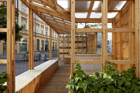 Obr. 7: City Cell Prototype nainstalovaný na Malinovského náměstí v Brně