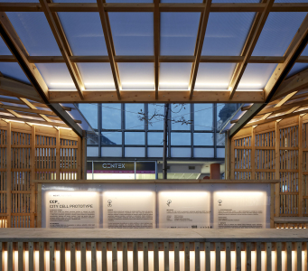 Obr. 9: City Cell Prototype nainstalovaný na Malinovského náměstí v Brně