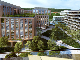 Vizualizace části zástavby