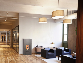 Peletová kamna HSP 6 Rueda – černá