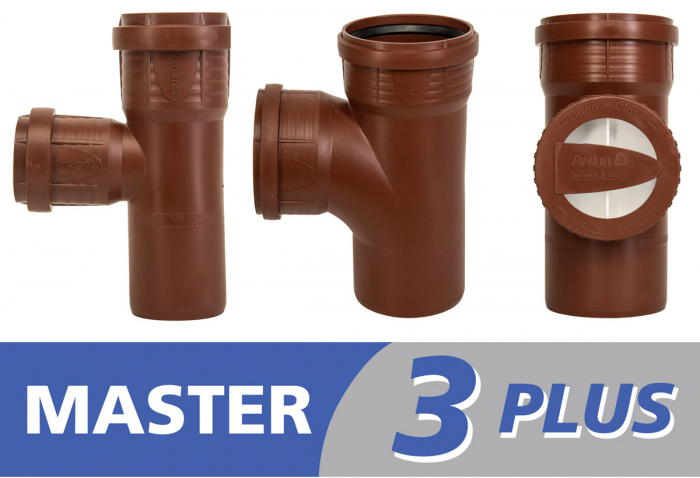 Tvarovky tichého odpadního systému Master 3 Plus