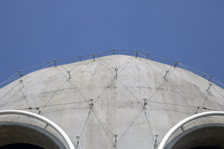 Kupole se sítí pro popínavé rostliny