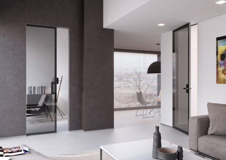 Bezobložkové stavební pouzdro a skrytá zárubeň AKTIVE