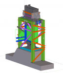 Obr. 12: Dočasné podepření sloupů