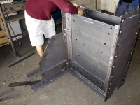 Obr. 13: Dílenská sestava nové spodní části sloupu