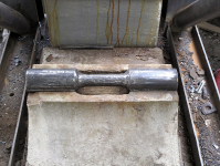 Obr. 16: Kloubové ložisko po očištění s osazeným čepem