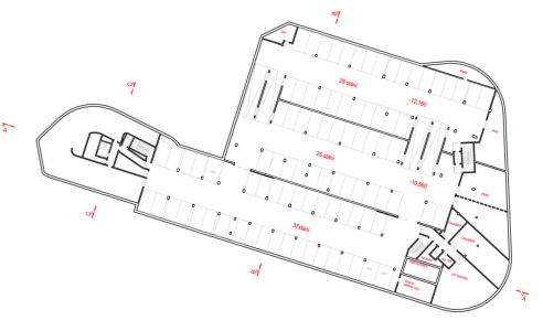 Obr. 1: Půdorys 1. PP