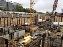 Obr. 9: Výstavba podzemních podlaží