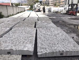 Bílé betony pro obklad výdechu z tunelu Blanka