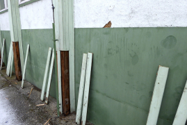 Obr. 2: Plechový obklad bočnej steny