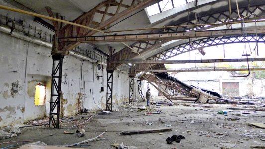 Začlenění staré průmyslové haly do objektů Palmovka Open Parku