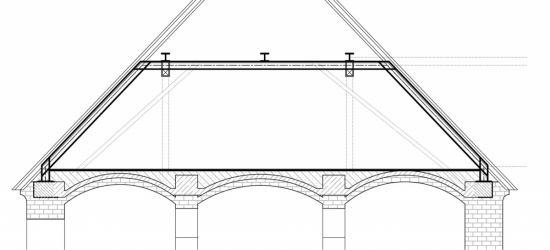 Řez novým prostorem půdy