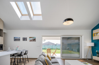 Vzorový dům moderní rezidenční čtvrti Lastovičky v Novej Dedinke