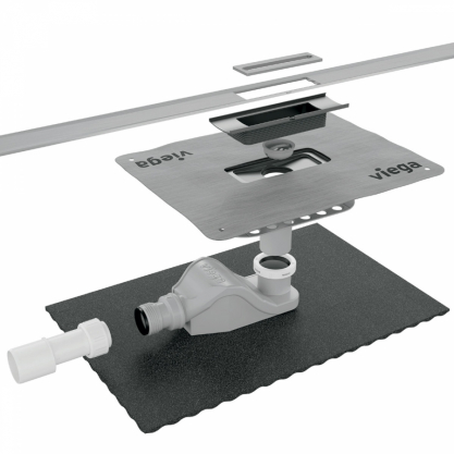 Stavební skladba sprchového žlábku Advantix Cleviva