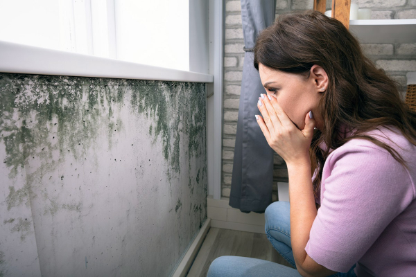 Vlhko v bytě je často spojené s růstem plísní...