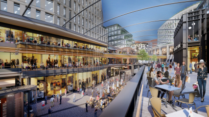 První vizualizace projektu na místě obchodního centra Dornych 