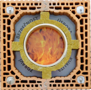 Obr. 5: Komínový systém s přívodem vzduchu