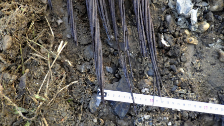 Obr. 4: Příklad lokálního překorodování drátů, resp. celých předpínacích lan systému B