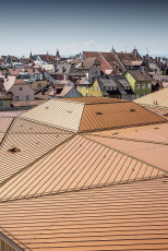 Ostrovní hala v Lindau s unikátní střechou z krytiny Falzonal, foto Croce & WIR