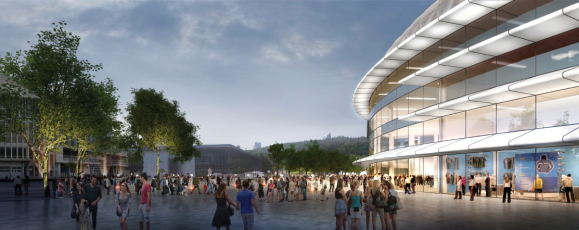 Studie nové haly na výstavišti v Brně, vizualizace A PLUS a Arch.Design