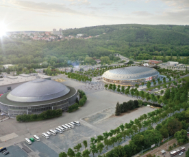Studie nové haly na výstavišti v Brně, vizualizace A PLUS a Arch.Design