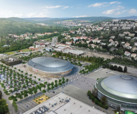 Studie nové haly na výstavišti v Brně, vizualizace A PLUS a Arch.Design