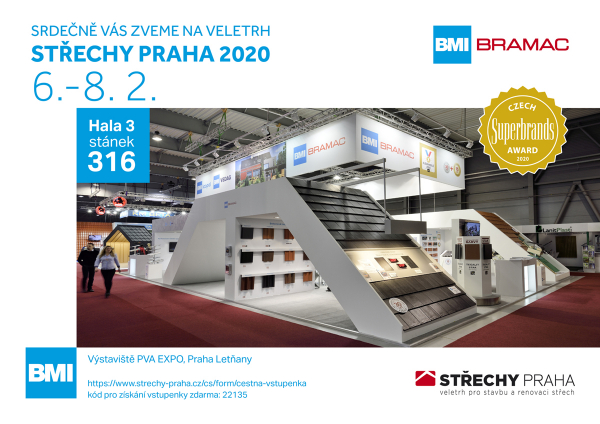 Bramac zve na veletrh Střechy Praha 2020