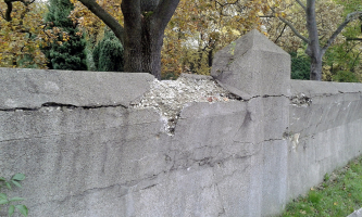 Obr. 4: Stav zdi před sanací