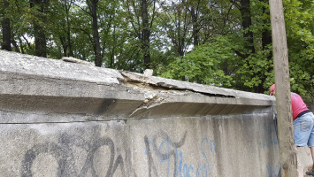 Obr. 5: Stav zdi před sanací