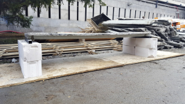 Obr. 3: Polní zkouška 5. 12. 2017, Brno, simulace uložení desky