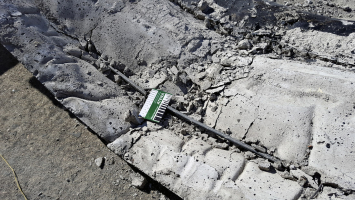 Obr. 9: Zjišťování vyztužení desky