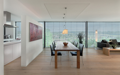 Ukázka dokončeného interiéru se suchou podlahou fermacell