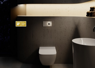 Zlatá cena na iF Design Award 2020: 78 designérských expertů z více než 20 zemí se shodlo na ocenění vynikající designérské práce na ovládací desce Visign for More 202 zlatou známkou iF Label (foto Viega).